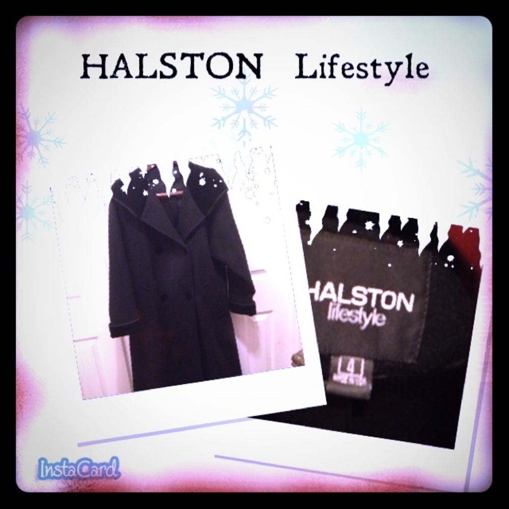 COPY - ⛔JUST LOWERED⛔HALSTON lifestyle Black Maxi Coat